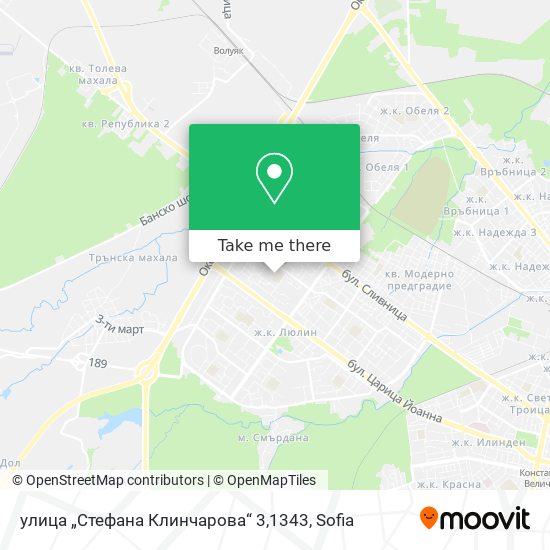 улица „Стефана Клинчарова“ 3,1343 map