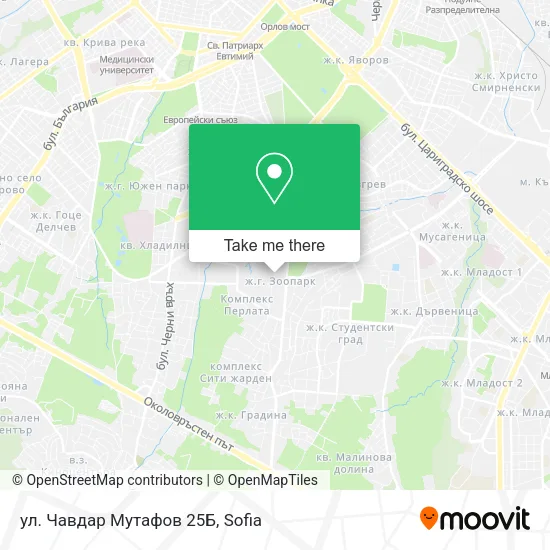 Карта ул. Чавдар Мутафов 25Б