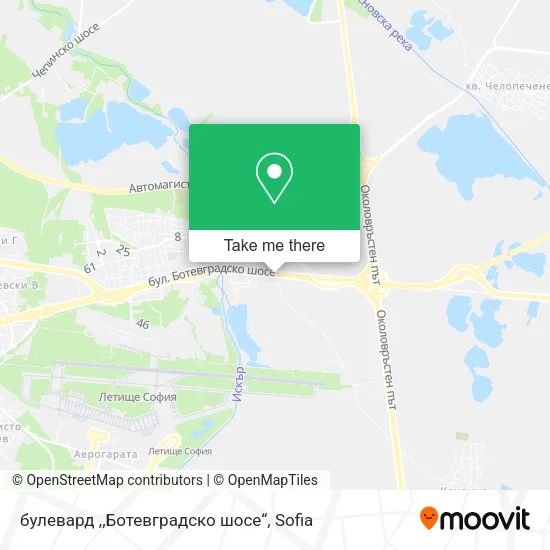 Карта булевард ,,Ботевградско шосе“