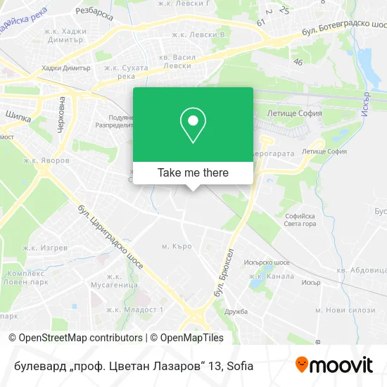 булевард „проф. Цветан Лазаров“ 13 map