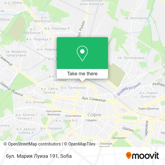 Карта бул. Мария Луиза 191