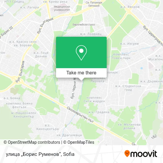 Карта улица „Борис Руменов“