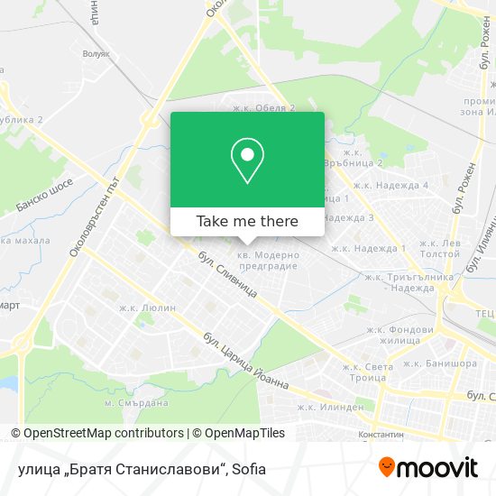 Карта улица „Братя Станиславови“