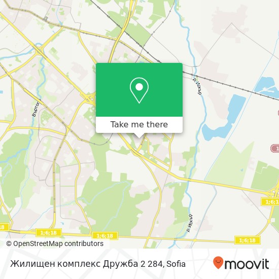 Жилищен комплекс Дружба 2 284 map