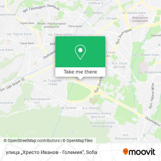 Карта улица „Христо Иванов - Големия“