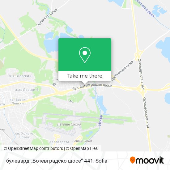 булевард ,,Ботевградско шосе“ 441 map