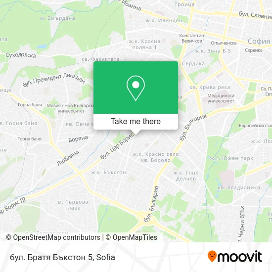 Карта бул. Братя Бъкстон 5