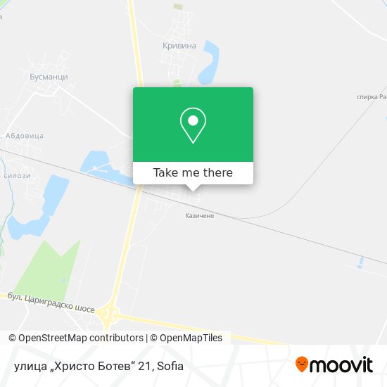 Карта улица „Христо Ботев“ 21