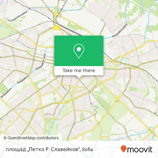 Карта площад „Петко Р. Славейков“
