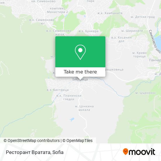 Ресторант Вратата map