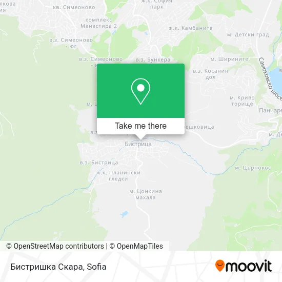 Карта Бистришка Скара