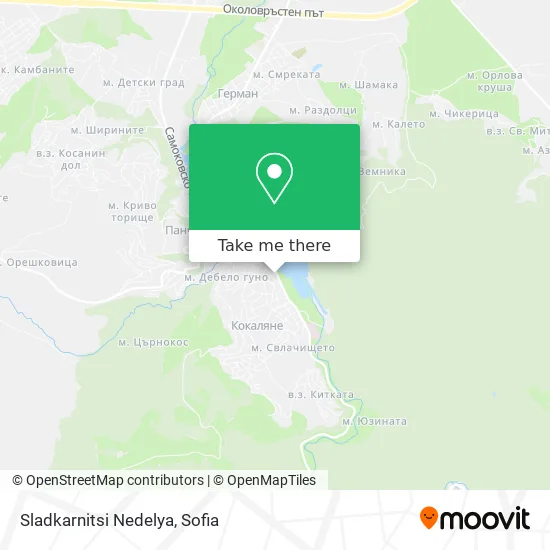 Карта Sladkarnitsi Nedelya