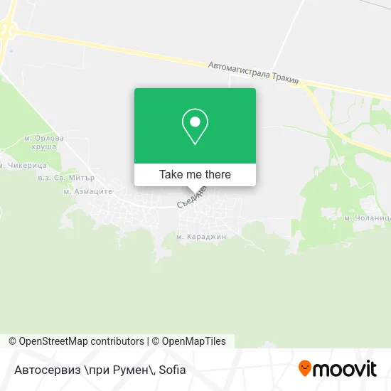 Карта Автосервиз \при Румен\
