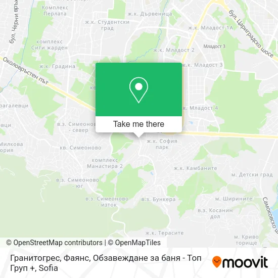 Карта Гранитогрес, Фаянс, Обзавеждане за баня - Топ Груп +