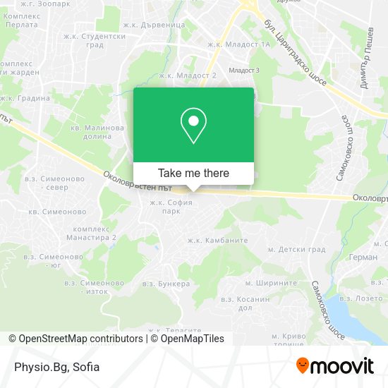 Карта Physio.Bg