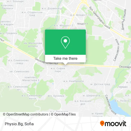 Карта Physio.Bg