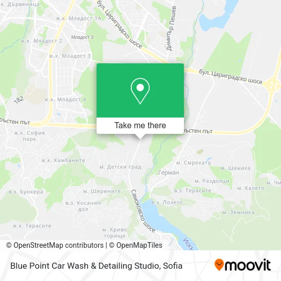 Карта Blue Point Car Wash & Detailing Studio