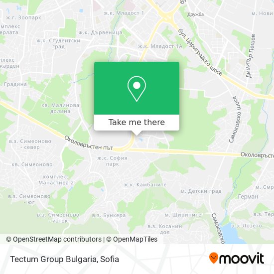 Tectum Group Bulgaria map