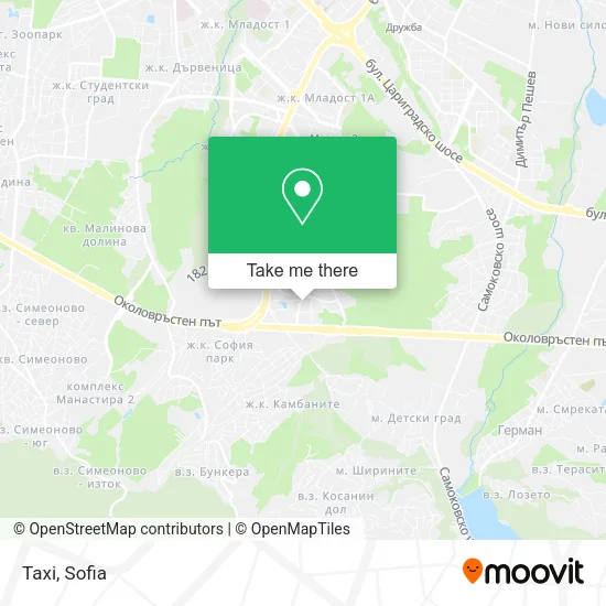 Карта Taxi