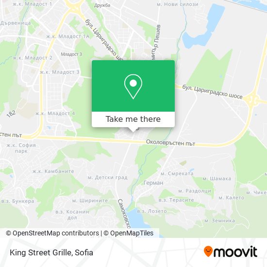 King Street Grille map
