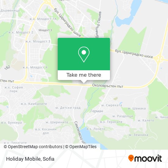 Holiday Mobile map