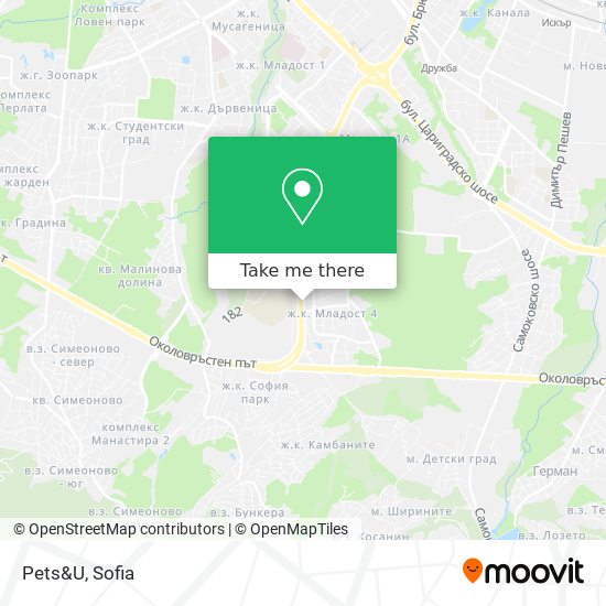 Карта Pets&U