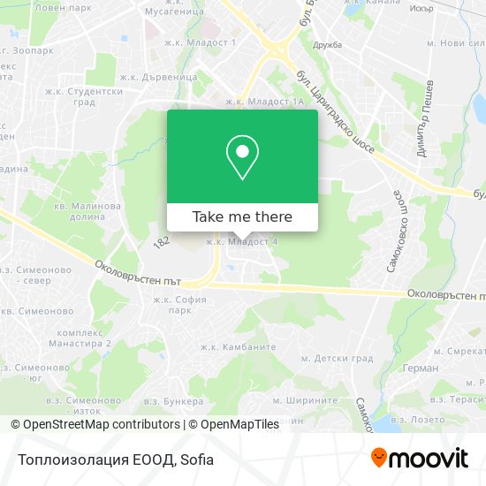 Топлоизолация ЕООД map