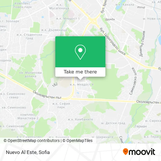 Карта Nuevo Al Este