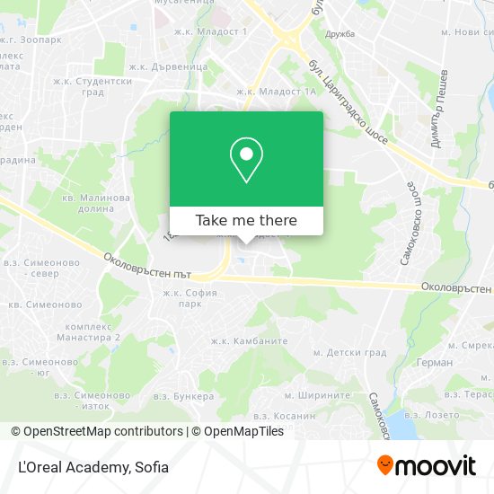L'Oreal Academy map