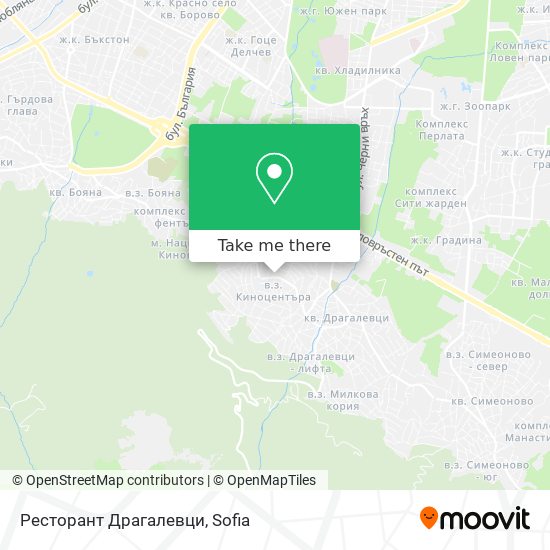 Ресторант Драгалевци map