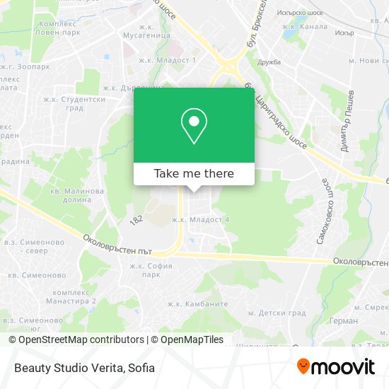Beauty Studio Verita map