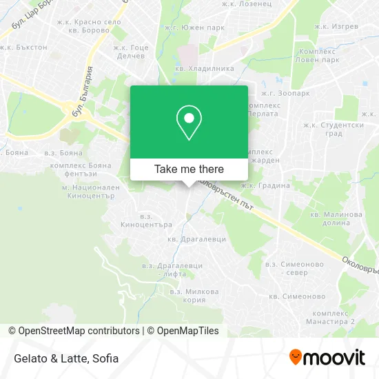 Карта Gelato & Latte