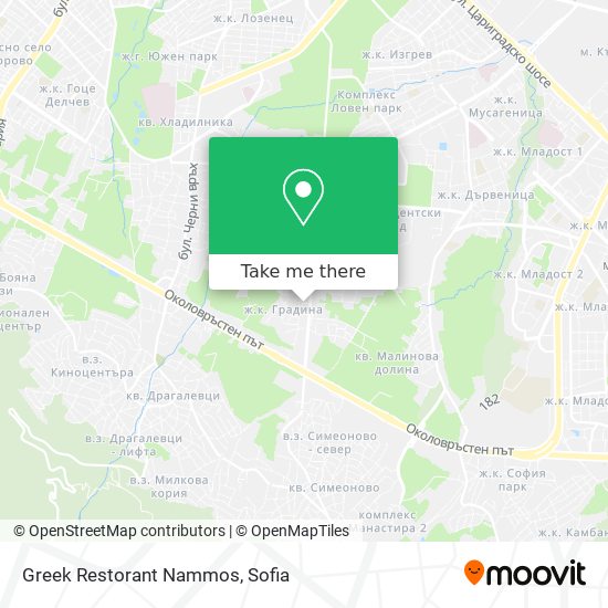 Карта Greek Restorant Nammos
