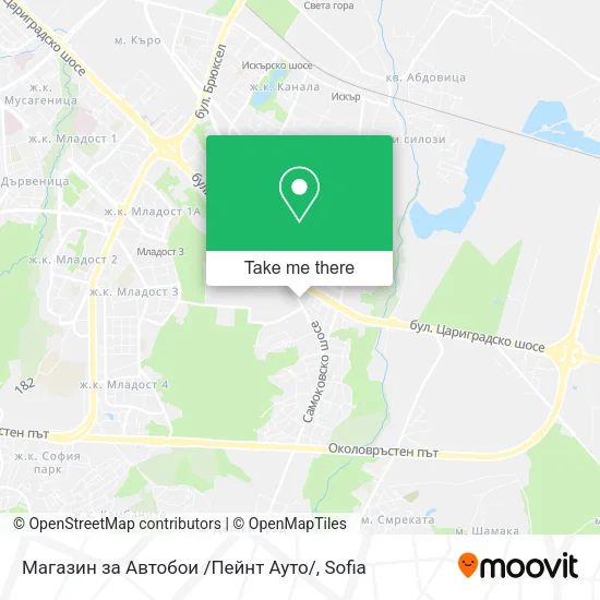 Карта Магазин за Автобои /Пейнт Ауто/