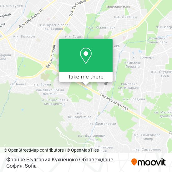 Карта Франке България Кухненско Обзавеждане София