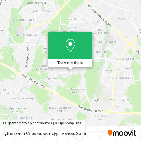 Карта Дентален Специалист Д-р Ткачов
