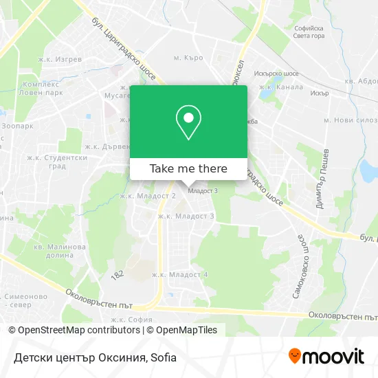 Карта Детски център Оксиния