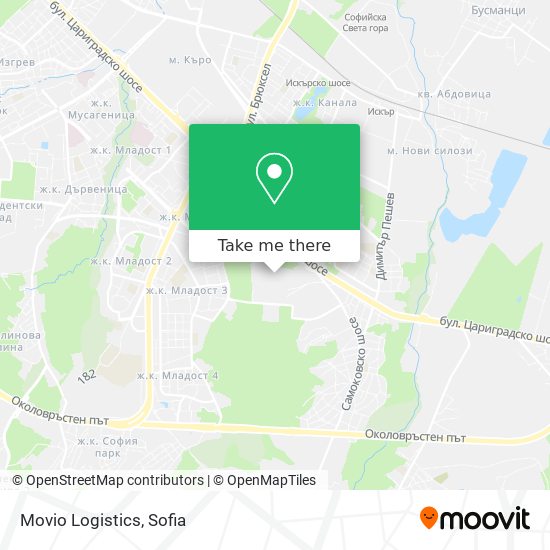 Карта Movio Logistics