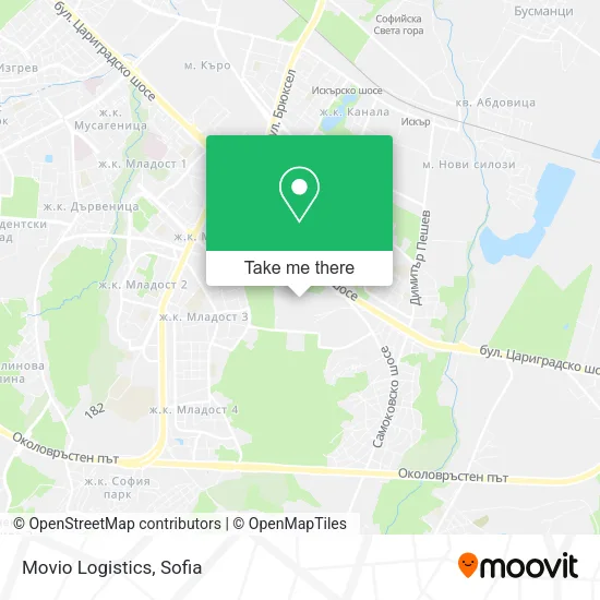 Карта Movio Logistics