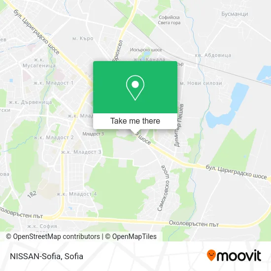 Карта NISSAN-Sofia