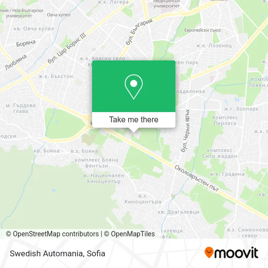 Карта Swedish Automania