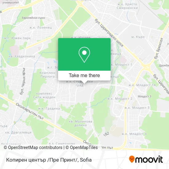 Карта Копирен център /Пре Принт/