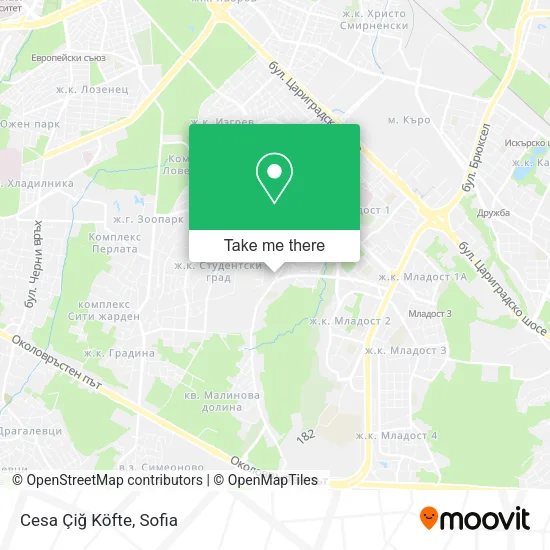 Карта Cesa Çiğ Köfte