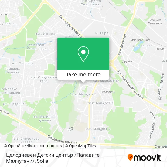 Карта Целодневен Детски център /Палавите Малчугани/