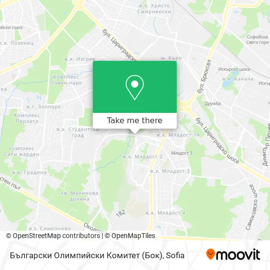 Карта Български Олимпийски Комитет (Бок)
