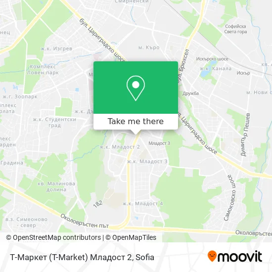 Т-Маркет (T-Market) Младост 2 map