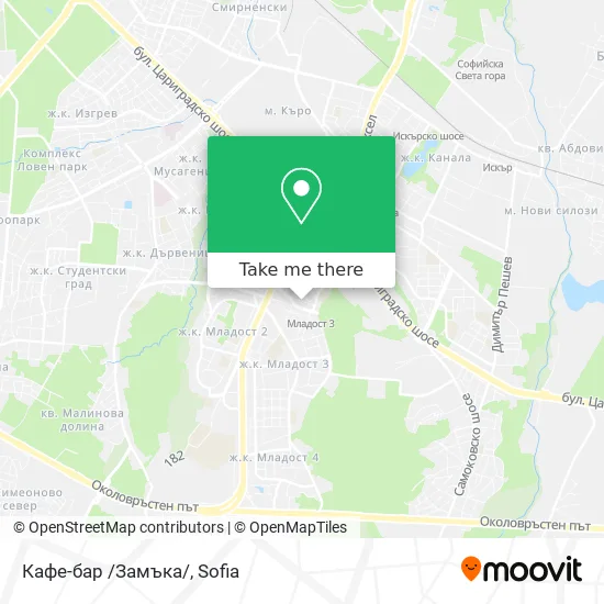 Карта Кафе-бар /Замъка/