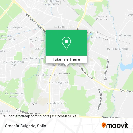Карта Crossfit Bulgaria