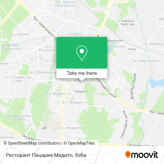 Карта Ресторант Пицария Мидито