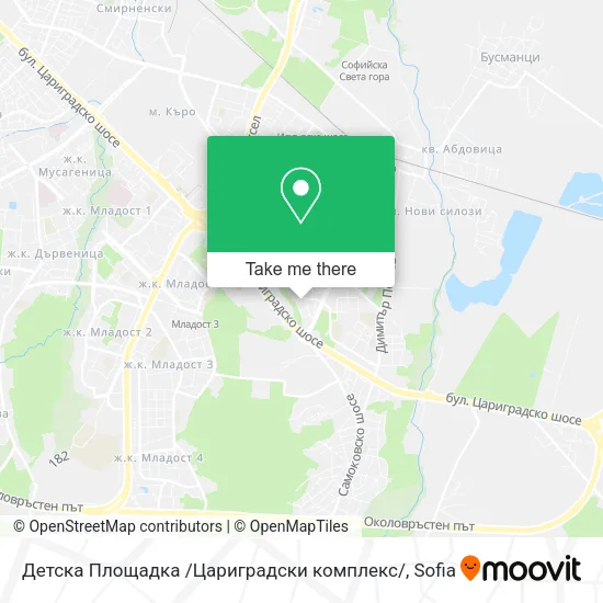 Карта Детска Площадка /Цариградски комплекс/